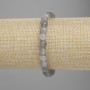 Bracelet Smoky Agate smooth bead, diameter 7mm +/-, length 18cm +/- stretch