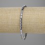 Hematite bracelet cylinder 5x4mm+- silver color, length 18cm+- stretch