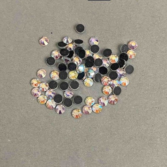 Multi-color rhinestones with cold fixation, diameter 4mm ± pack /70g (+ -)