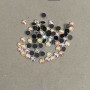Multi-color rhinestones with cold fixation, diameter 4mm ± pack /70g (+ -)