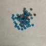 Blue rhinestones for cold fixation, diameter 4mm+- pack /35g (+ -)