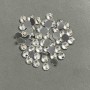 Rhinestones for cold fixation, white color, diameter 7.5 mm+- packaged /260 g (+/-)