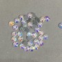 Rhinestones for cold fixation iridescent color, diameter 5 mm +- pack /275 g (+ -)