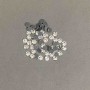 Rhinestones for cold fixation white color, diameter 5mm ± pack /290g (+ -)