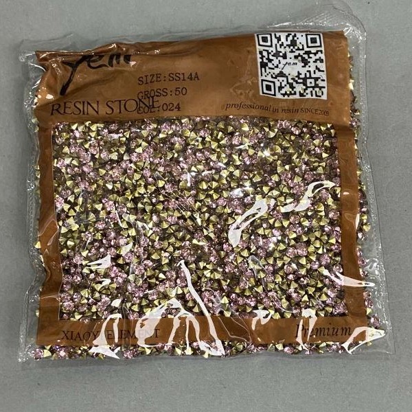 Purple rhinestones stones, diameter 4mm +- pack /75g (+ -)