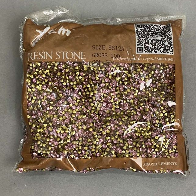 Purple rhinestones, stone color, diameter 3mm ±, pack /105g (+- )