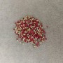 Rhinestones, red stones, color red, diameter 2.5 (±) mm pack /4 g (±)