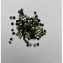 Black rhinestones stones color, diameter 3 (±) mm, pack / 4 g (±)