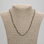 Necklace Pyrite faceted bead 4mm+-, length 45cm+-, with clasp