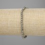 Bracelet Pyrite faceted bead 4mm +-, length 18cm +/- stretch