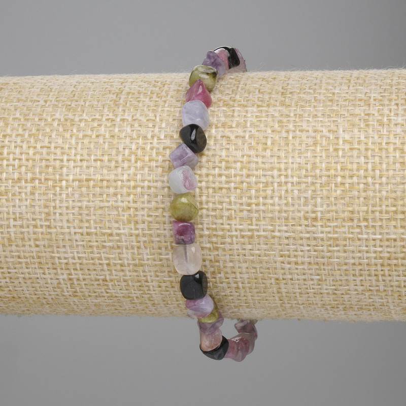 Turmaline bracelet tumbled 6-7x5-6mm+-, length 18cm+- stretch