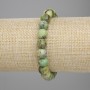 Jadeite Bracelet faceted bead, diameter 10mm+- , length 18cm+- stretch
