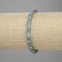 Jadeite bracelet barrel beads, diameter 8x5mm +- seed beads 3mm +- , length 18cm +- stretch