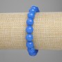 Apatite bracelet, smooth round bead, diameter 10mm+- , length 18cm+- stretch
