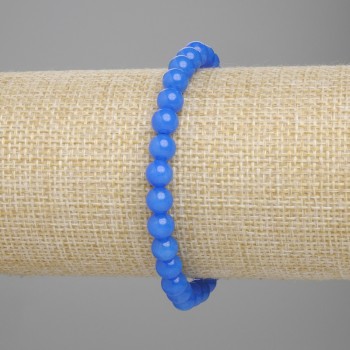 Apatite bracelet, smooth bead, diameter 6mm+-, length 18cm+- stretch