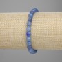 Blue Aventurine bracelet smooth round bead, diameter 7mm +- , length 18cm +- stretch