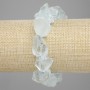 Bracelet Tinted Quartz Unpolished Gemstones, Diameter 10-14x10-19mm+- , Length 18cm+- stretch