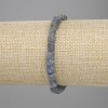 Sapphire bracelet, unprocessed natural stone, diameter 5-8x5-7mm +/-, length 18cm +/- stretch