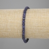 Sapphire bracelet faceted cube, diameter 4x4mm +- , length 18cm +- stretch