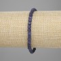Sapphire bracelet faceted cube, diameter 4x4mm +- , length 18cm +- stretch