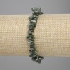 Seraphinite bracelet, mineral chips, diameter 6-8x1.5-2mm +/-, length 18cm +/- stretch