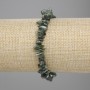 Seraphinite bracelet, mineral chips, diameter 6-8x1.5-2mm +/-, length 18cm +/- stretch