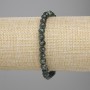 Seraphinite bracelet, faceted round bead, diameter 6mm ±, length 18cm ± stretch