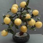 Souvenir Decorative tree made of natural stone Onyx Marble Jade 40mm+/- flexible ~, length 25cm+
