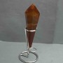 Natural agate geode souvenir pencil cone 138x36 mm +- weight 168 g with stand