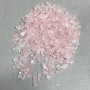 Natural stone Pink Quartz chip without a hole 3-10x3-4mm+- (per 100g+-)