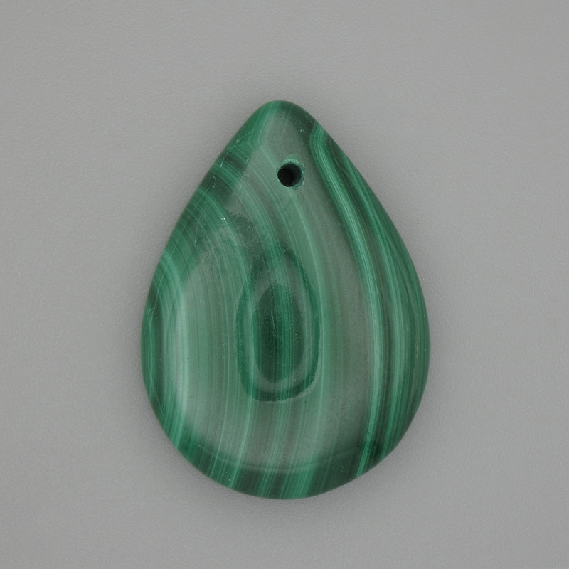 Malachite pendant teardrop 25x18mm +