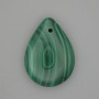 Malachite pendant teardrop 25x18mm +