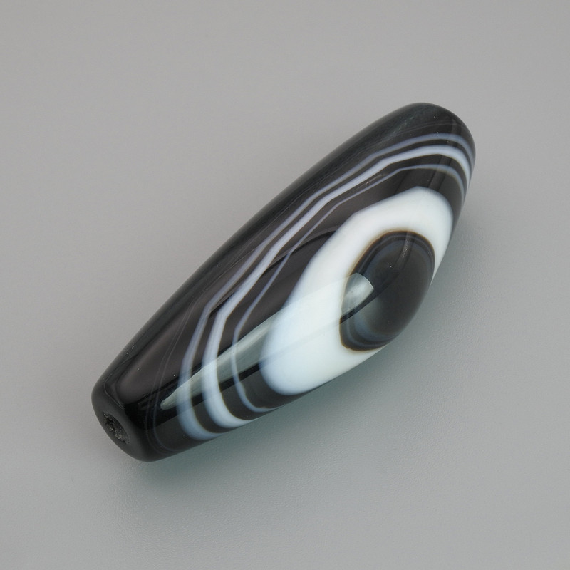 Price per 1 pc. Agate natural stone bead insert 44–47×15–16 mm ± (assorted sizes)