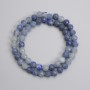 Blue Aventurine faceted bead 7mm+- , length 39cm+- on a thread