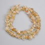 Citrine tumbled beads 8-14x4-10.5 mm+-, length 39 cm+- on a string