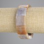 Bracelet Fossilized Coral square, diameter 18x18mm+-, length 18cm+- stretch