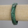 Malachite bracelet, smooth link, diameter 16×12mm +-, length 18cm +- stretch