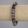 Rhodonite bracelet cylinder, diameter 14x10mm+-, length 18cm+- stretch