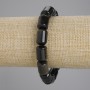 Sunshine Obsidian Bracelet cylinder, diameter 14x10mm +/-, length 18cm +/- stretch