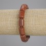 Bracelet Aventurine Gold Sand gold sand cylinder, diameter 14x10mm +/-, length 18cm +/- stretch