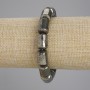 Bracelet Pyrite cylinder, diameter 14x10mm +- , length 18cm +- stretch