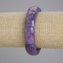 Charoite natural stone bracelet, link size 23x13, 5mm+-, length 18cm+- stretch