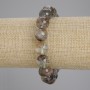 Bracelet natural stone Moss Agate smooth bead, diameter 12.5 mm ±, length 18 cm ± stretch