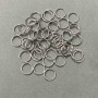Jump ring spring clasp, diameter 8mm, silvery metal, packed 1kg