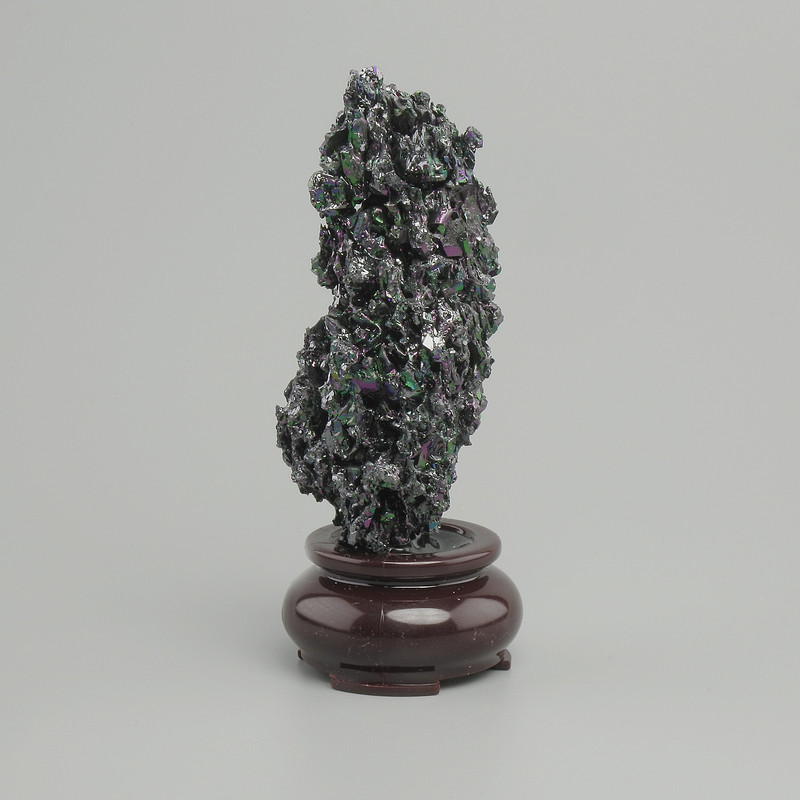 Raw souvenir stone for interior display Chalcopyrite on a stand 110x40mm+- (assorted sizes)
