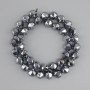 Terahertz beads multi-faceted, diameter 10mm ±, length 39cm ± on a string