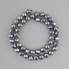 Terahertz Faceted Beads, 8 mm diameter ±, 38 cm length ± on a string