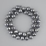 Terahertz beads faceted, bead diameter 8mm+-, length 38cm+-, on a string