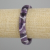 Natural stone bracelet Amethyst smooth strand, diameter 17x10, 5-11mm+- , length 18cm+- stretch