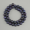 Freshwater pearls graphite with a shimmer (peacock black), diameter 9, 5-10mm+-, length 38cm+- on a string
